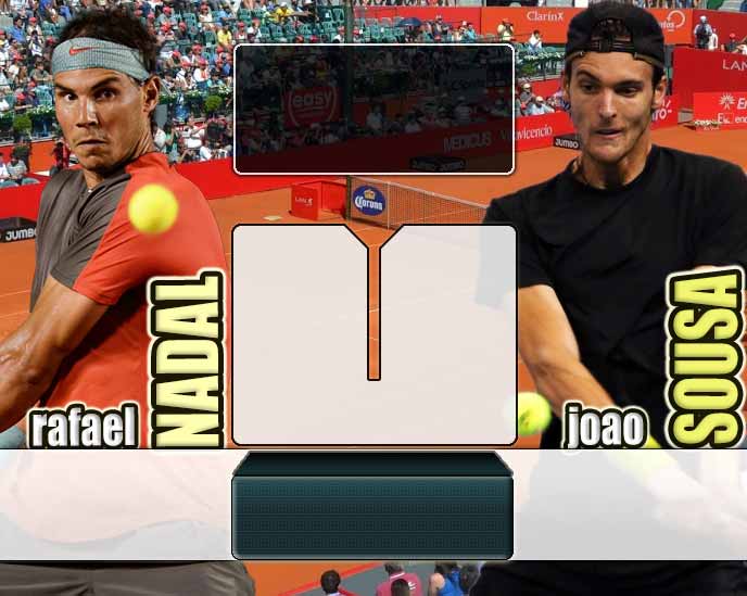 Nadal vs Sousa en Rio de Janeiro 2014